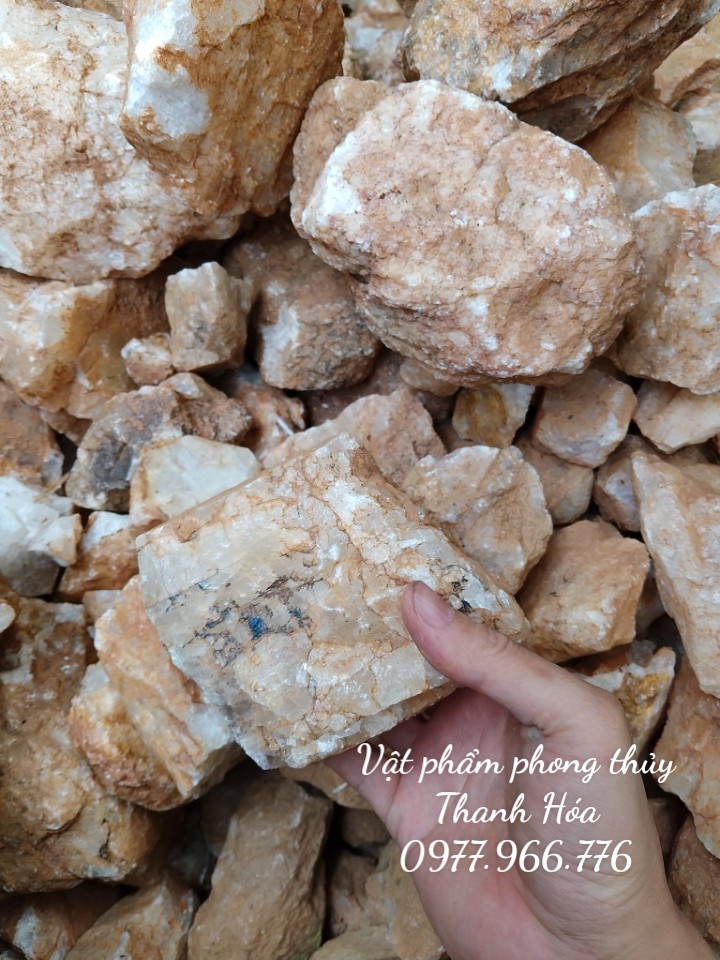 Thach Anh Trắng Thô Loại To Năng Lượng Cao Dùng Phong Thủy Trang Trí, Trấn Trạch Nhà Cửa - Tiểu Cảnh Sân Vườn