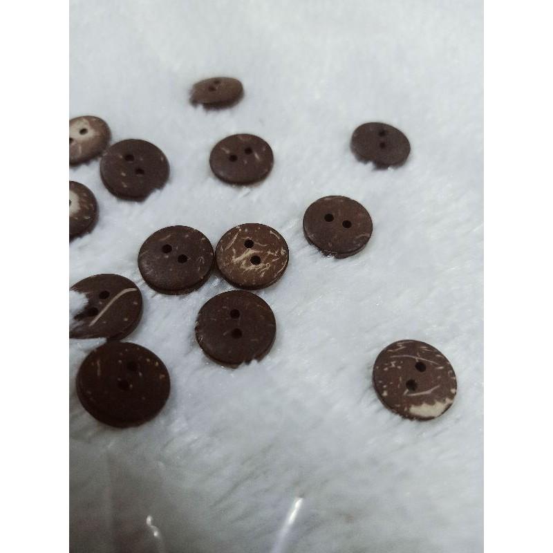 Set 50 Nút gỗ dừa làm đồ handmade 1,1cm - 2cm