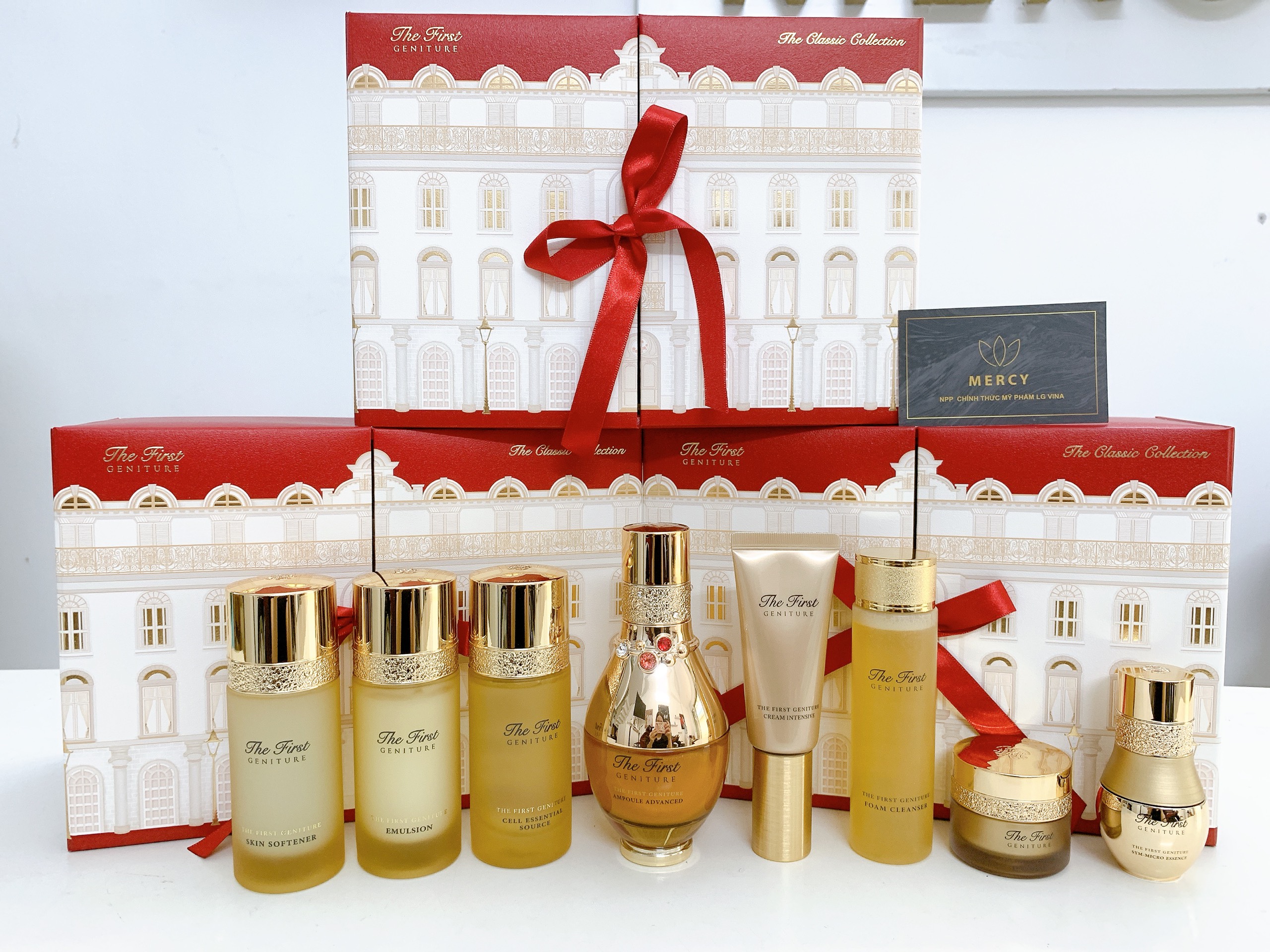 Bộ Tinh Chất Vàng 24k Chống Lão Hoá Tái sinh da OHUI The First Ampoule Advanced Set