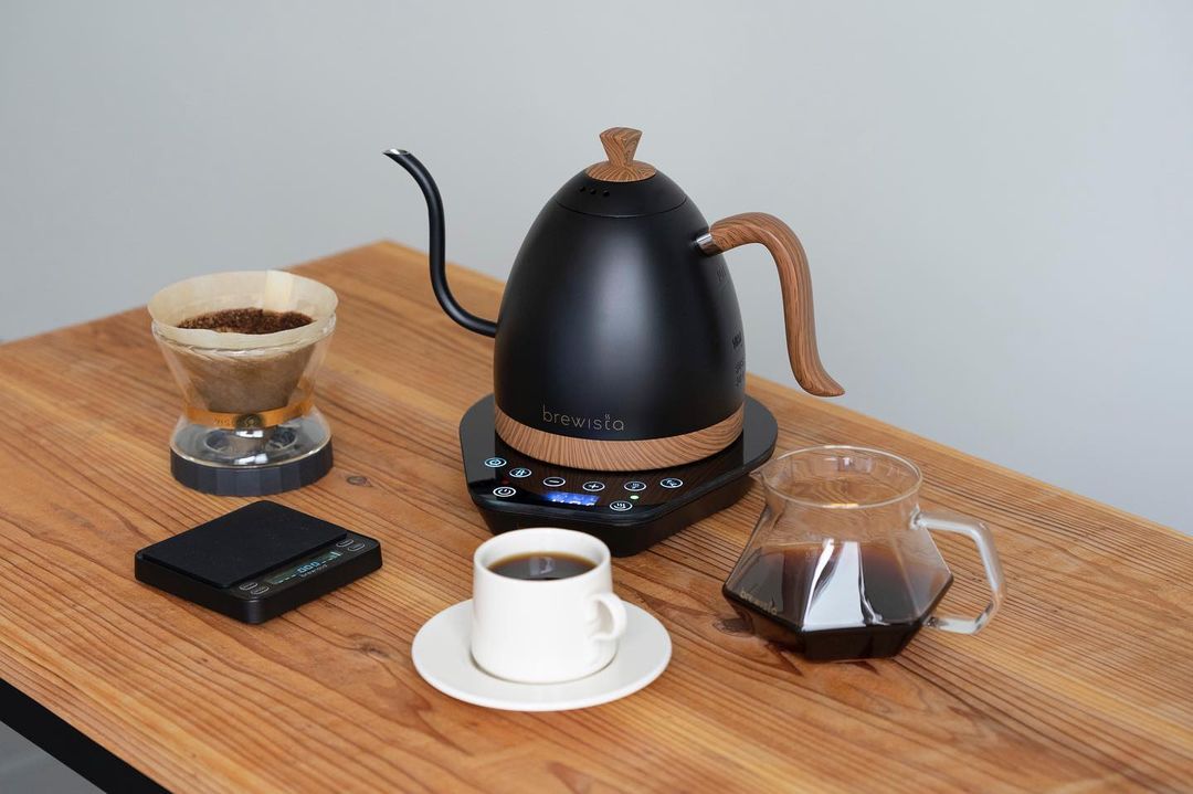 Ấm đun cảm ứng chuyên dụng rót cà phê Kettle 600ml - Đen nhám