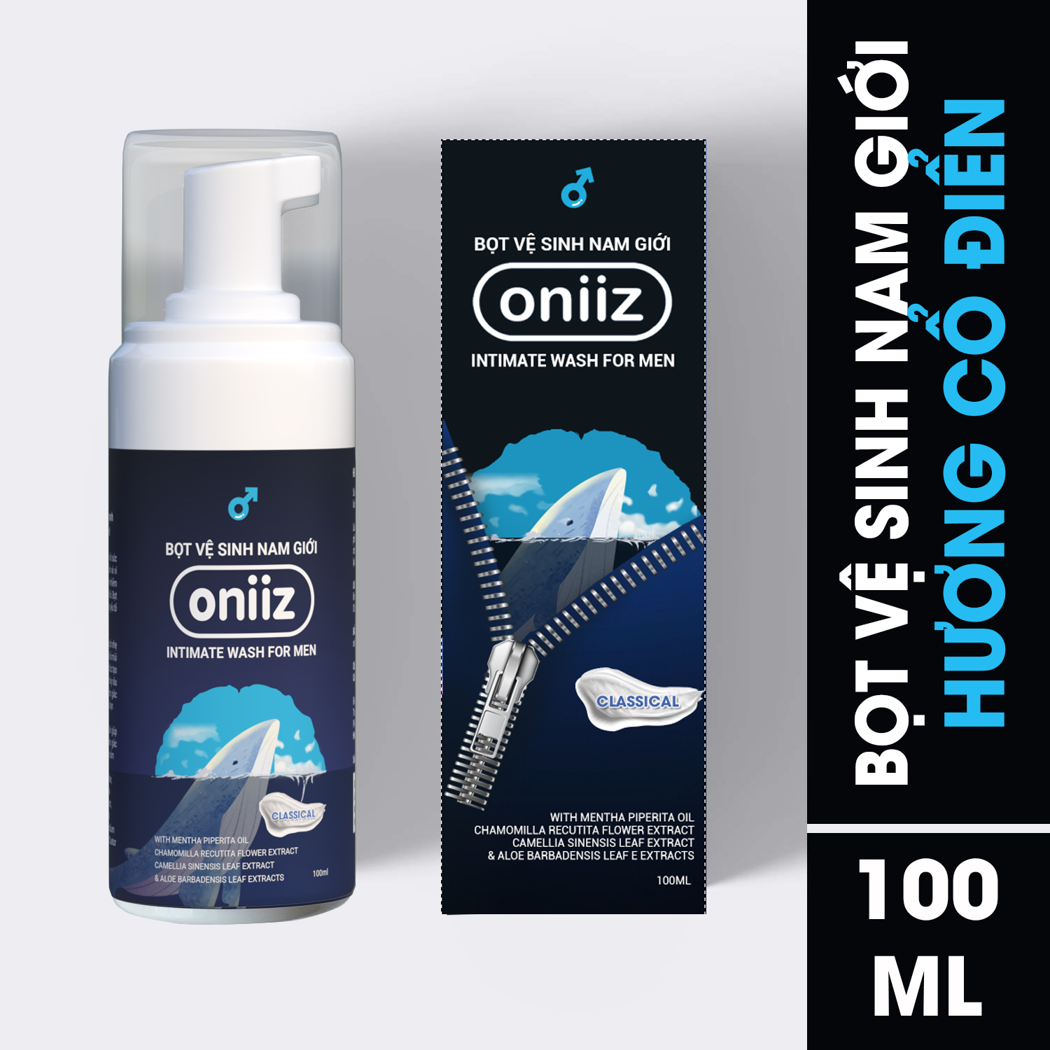 Bọt vệ sinh nam giới Oniiz 100ml