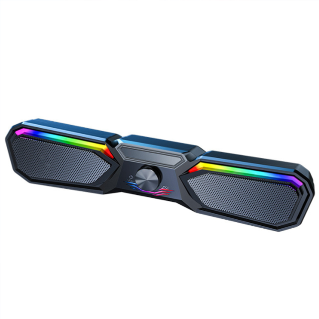 Loa Thanh Bluetooth Gaming Soundbar Có Led RGB Nổi Bật V197 Để Bàn Dùng Cho Máy Vi Tính PC, Laptop, Tivi