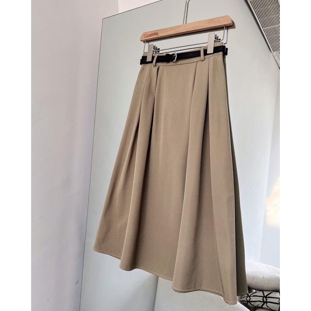 Chân váy nữ dáng dài xếp ly xòe v238414 by gerne
