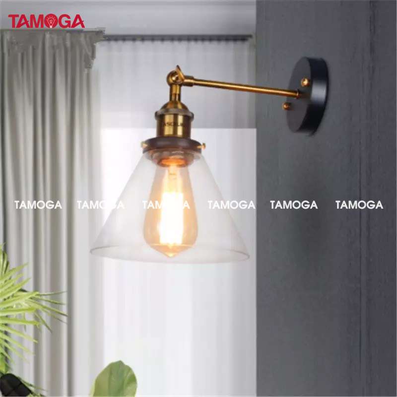 Đèn gắn tường trang trí phòng ngủ TAMOGA VINKEN 0405 + Kèm bóng EDISON