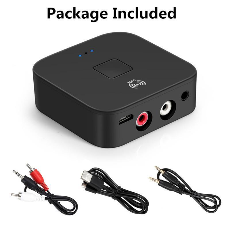 NFC Bluetooth 5.0 Receiver 3.5mm APTX LL AUX RCA Jack Wireless Adapter Auto Car Bluetooth Audio Receiver