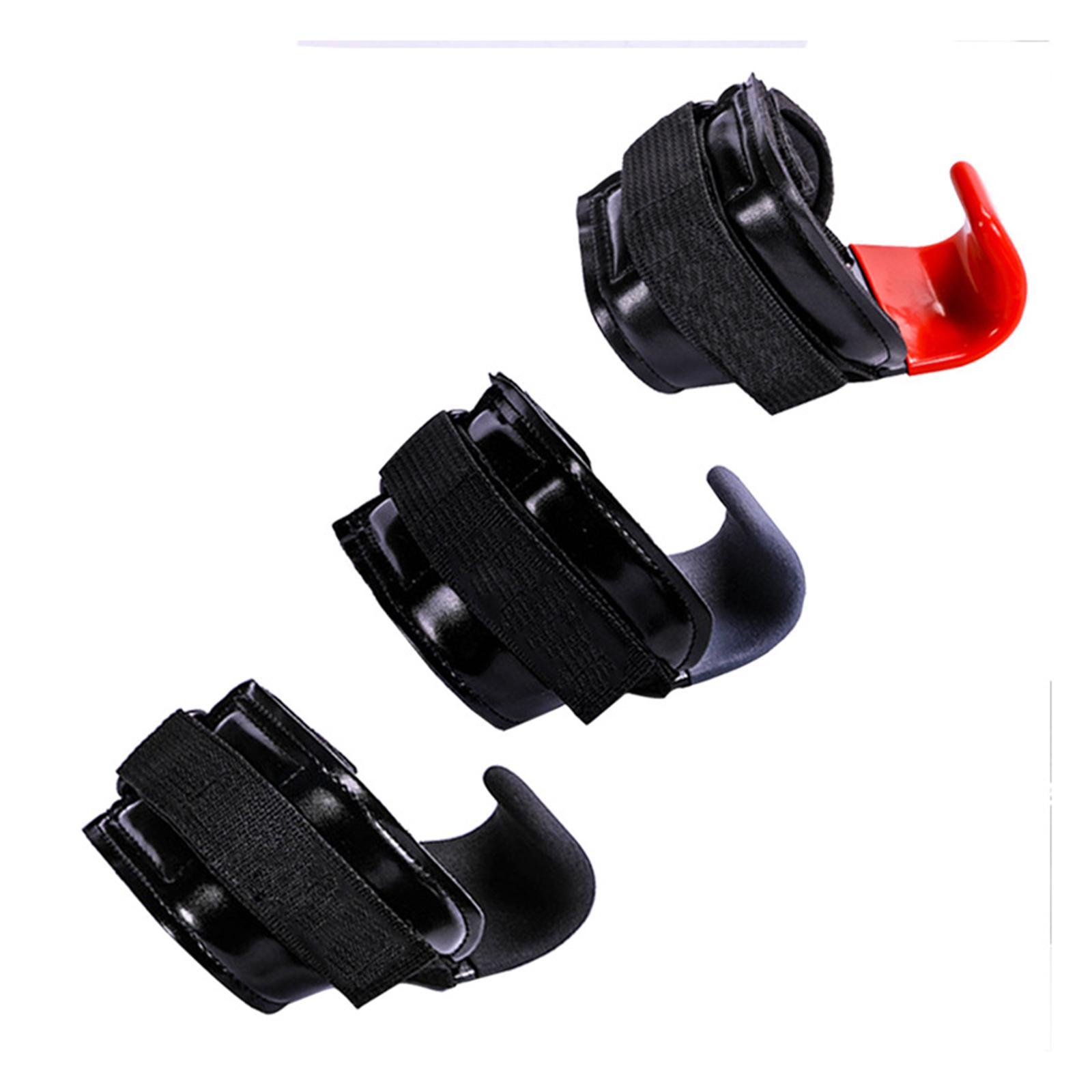 Gym Fitness Lifting Hooks Straps Hand Bar Wrist Brace Support Pull-Up Hook