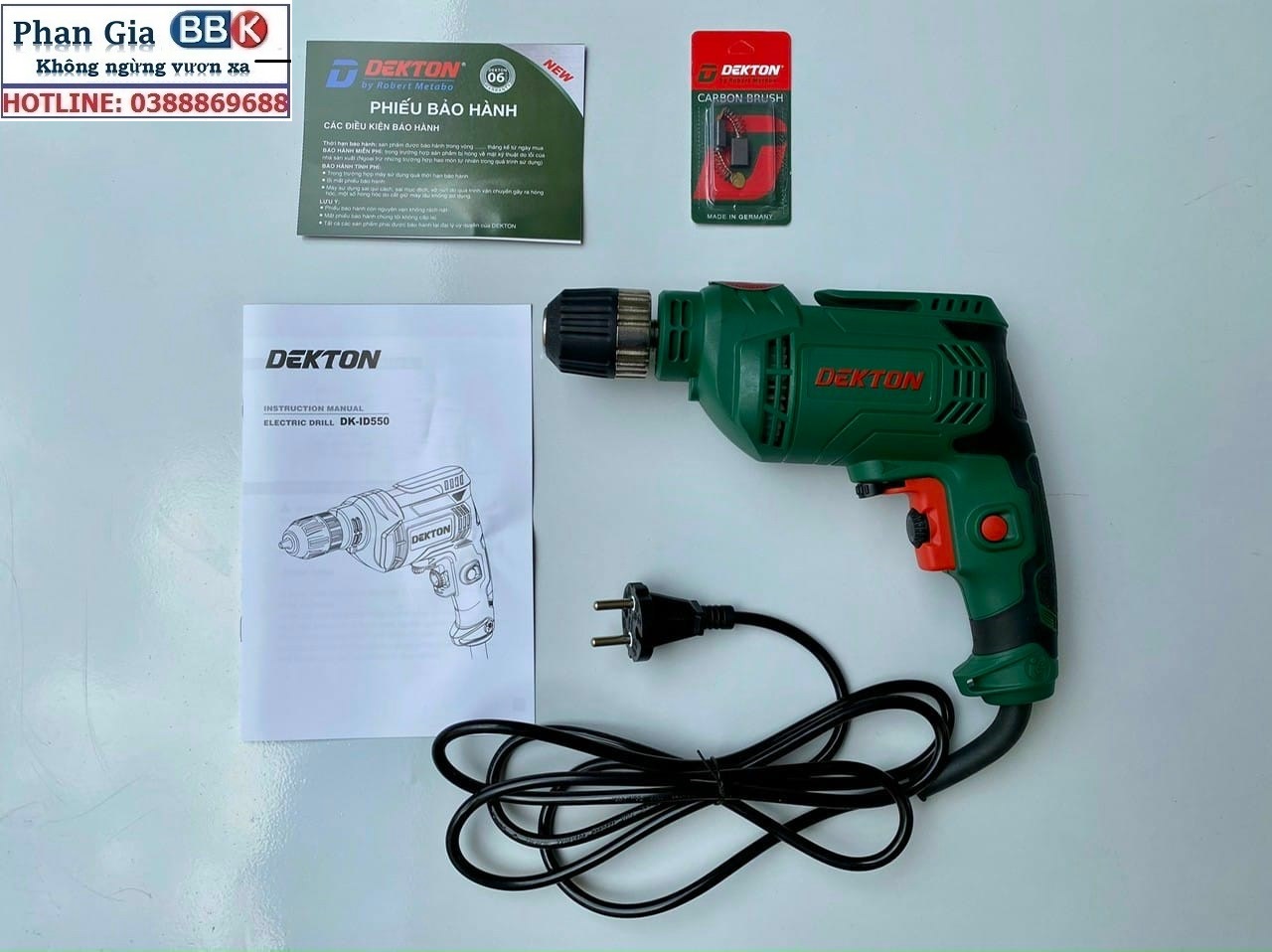 Máy khoan Điện DekTon Chính Hãng 550W - 100% dây đồng