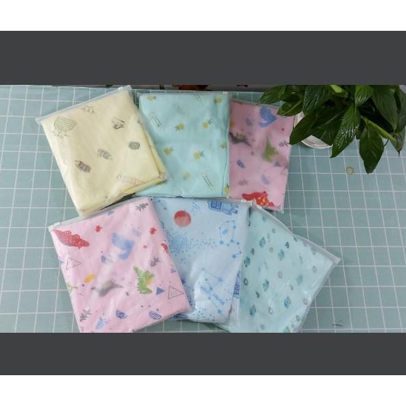 Khăn ủ cotton  kèm mũ loại cao cấp cho bé chất cực đẹp