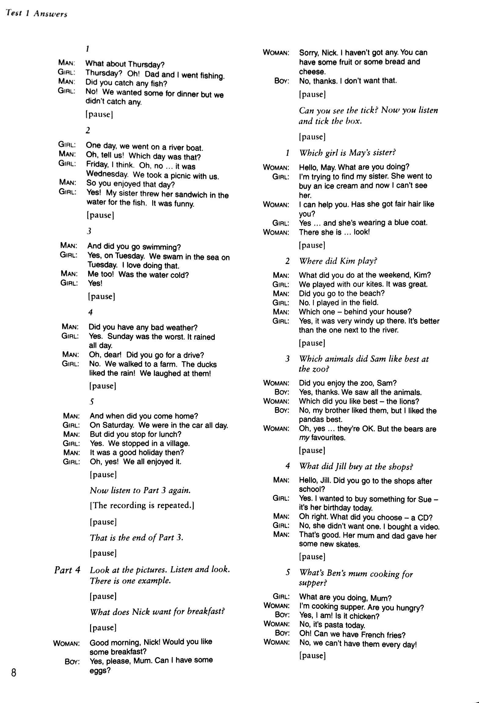 Sách ngoại văn: Cambridge Young Learners English Tests Second edition Movers 4 Answer Booklet