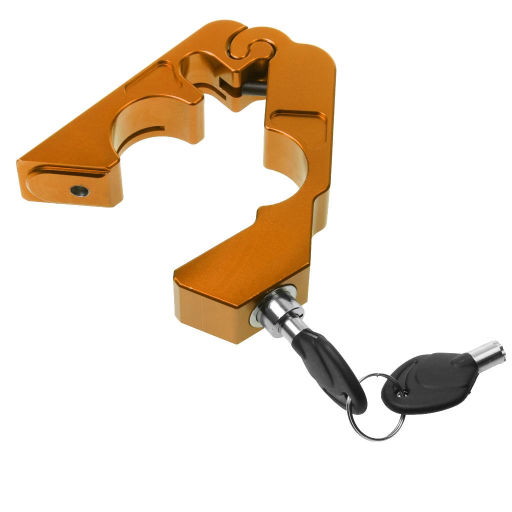 CNC Motorcycle Aluminum Handlebar Grip Brake Lever Throttle 2