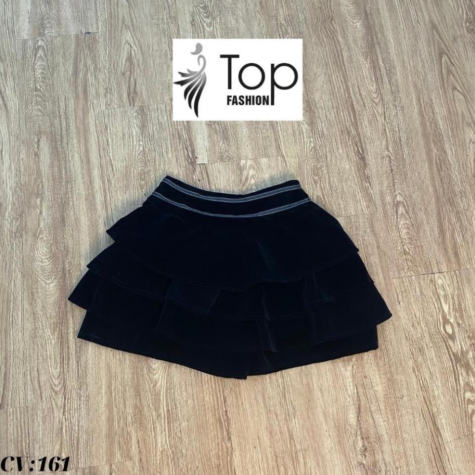 Chân Váy Nhung 4 Tầng,Chân Váy Nhung Dáng Xòe Cạp Điểm Viền Trắng Rất Tinh Tế , Có Quần Đùi Bên Trong Co Dãn 4 Chiều