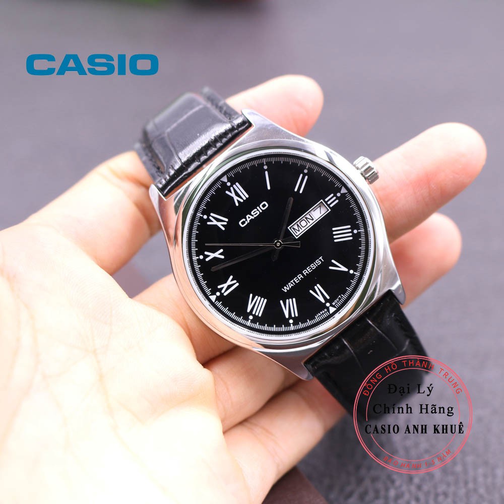 Đồng Hồ Nam Casio MTP-V006L-1BUDF Dây Da Đen