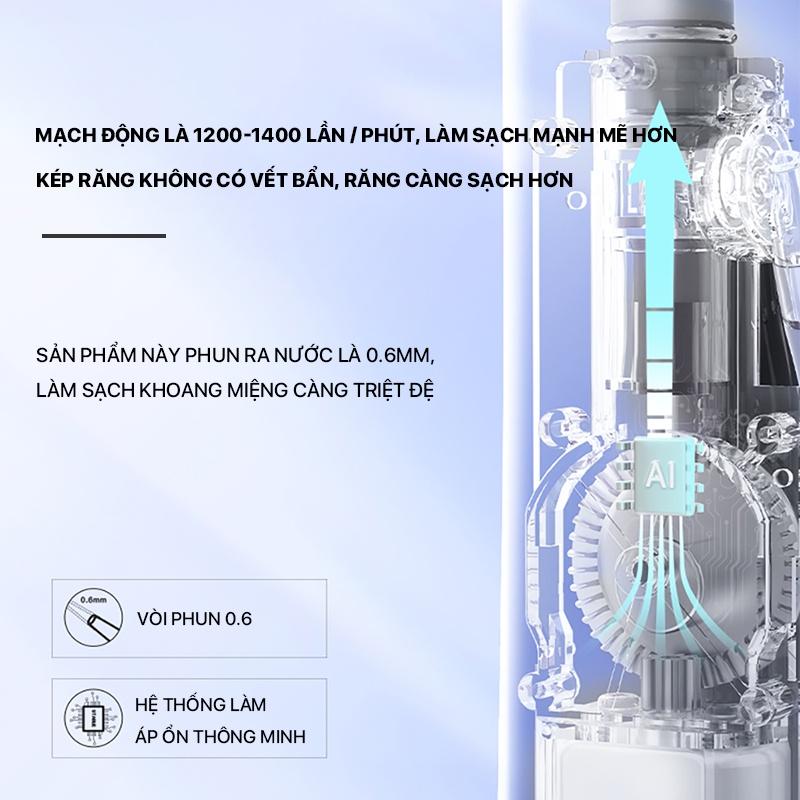 Máy tăm nước Xiaomi BOMIDI D3 PRO, dung tích 300ml - Hàng nhập khẩu