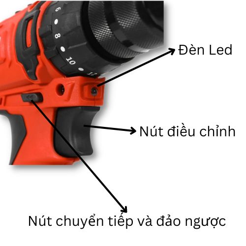 Máy khoan + bắt vít Sencan dùng pin D521001