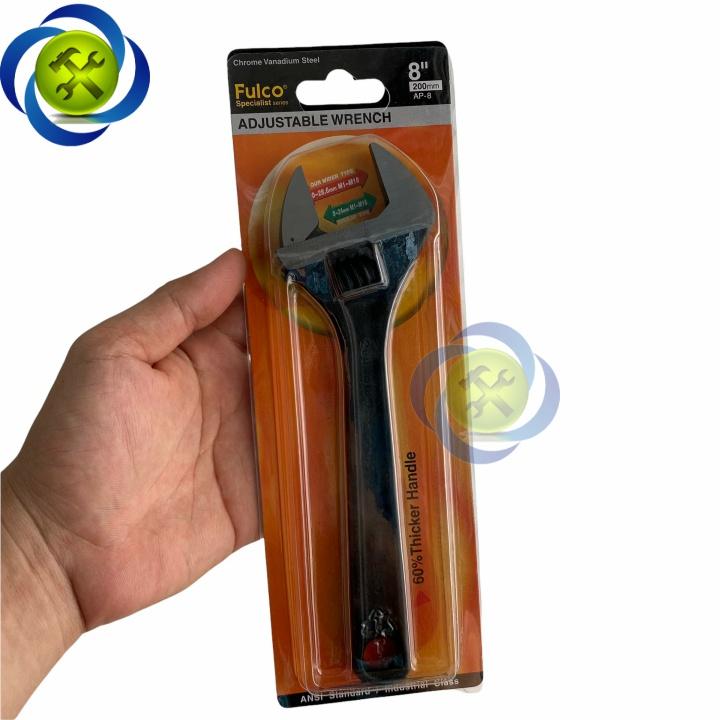 Mỏ lết 200mm Fulco AP-8 8inch dài 200mm thân đen