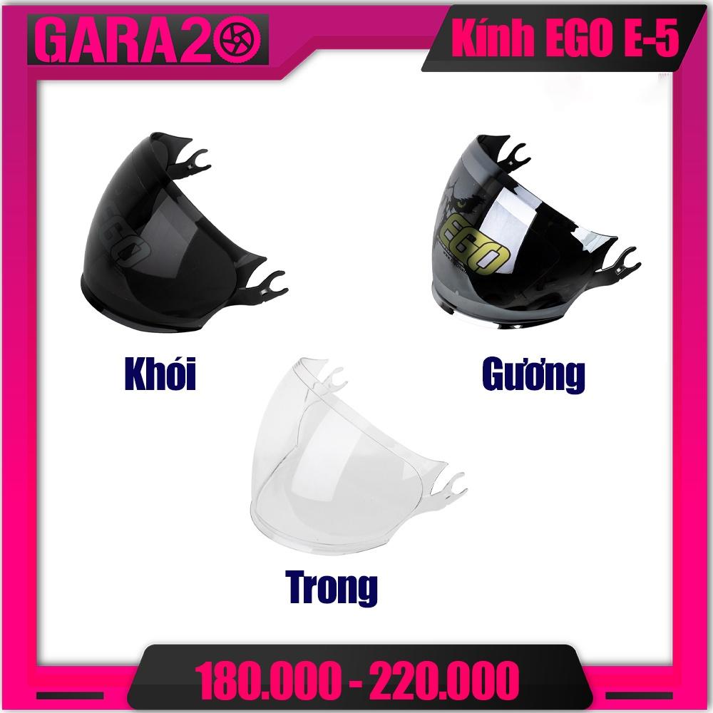 KÍNH CHẮN MŨ 3/4 EGO E-5 (KHÔNG BAO GỒM HÀM VÀ MŨ) - GARA20