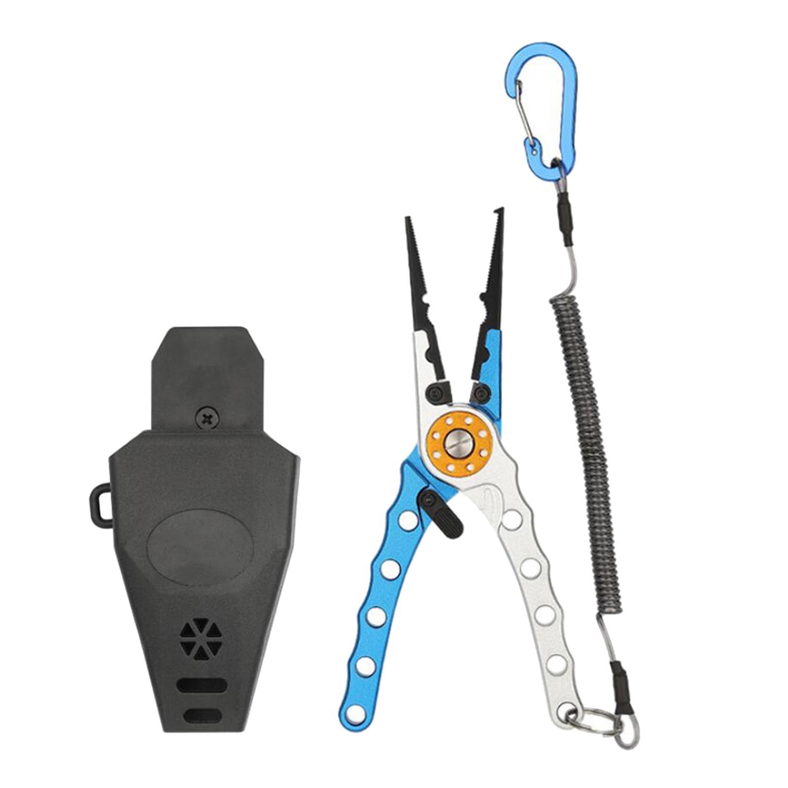 Fishing Pliers Fly Fishing Gear Hook Remover, Professional for Freshwater Saltwater Gear Multi Tool Lightweight Braid Line Cutting Scissors