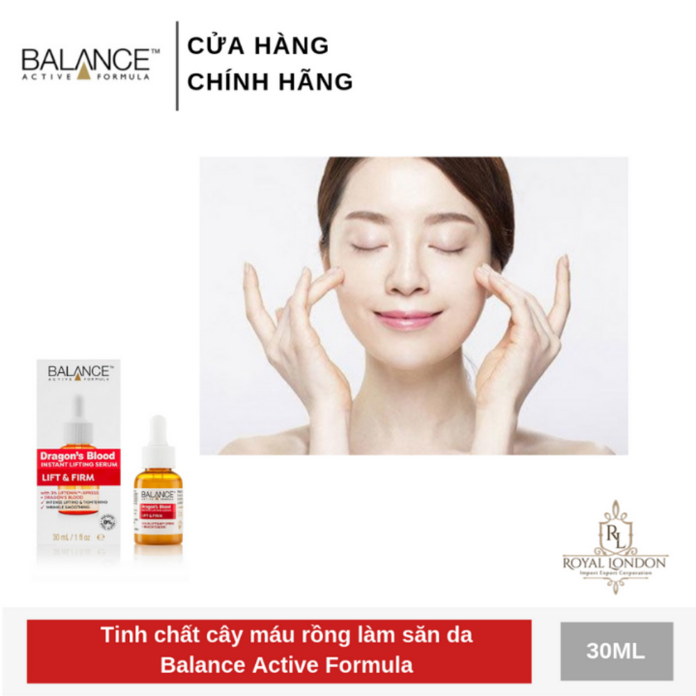 Combo Serum Tinh Chất Cây Máu Rồng Balance Dragon’s Blood Instant Lifting Nâng Cơ, Phục Hồi Da 30ml + kem mắt Tinh Chất Cây Máu Rồng Balance Dragon’s Blood eye 15ml, hàng chính hãng