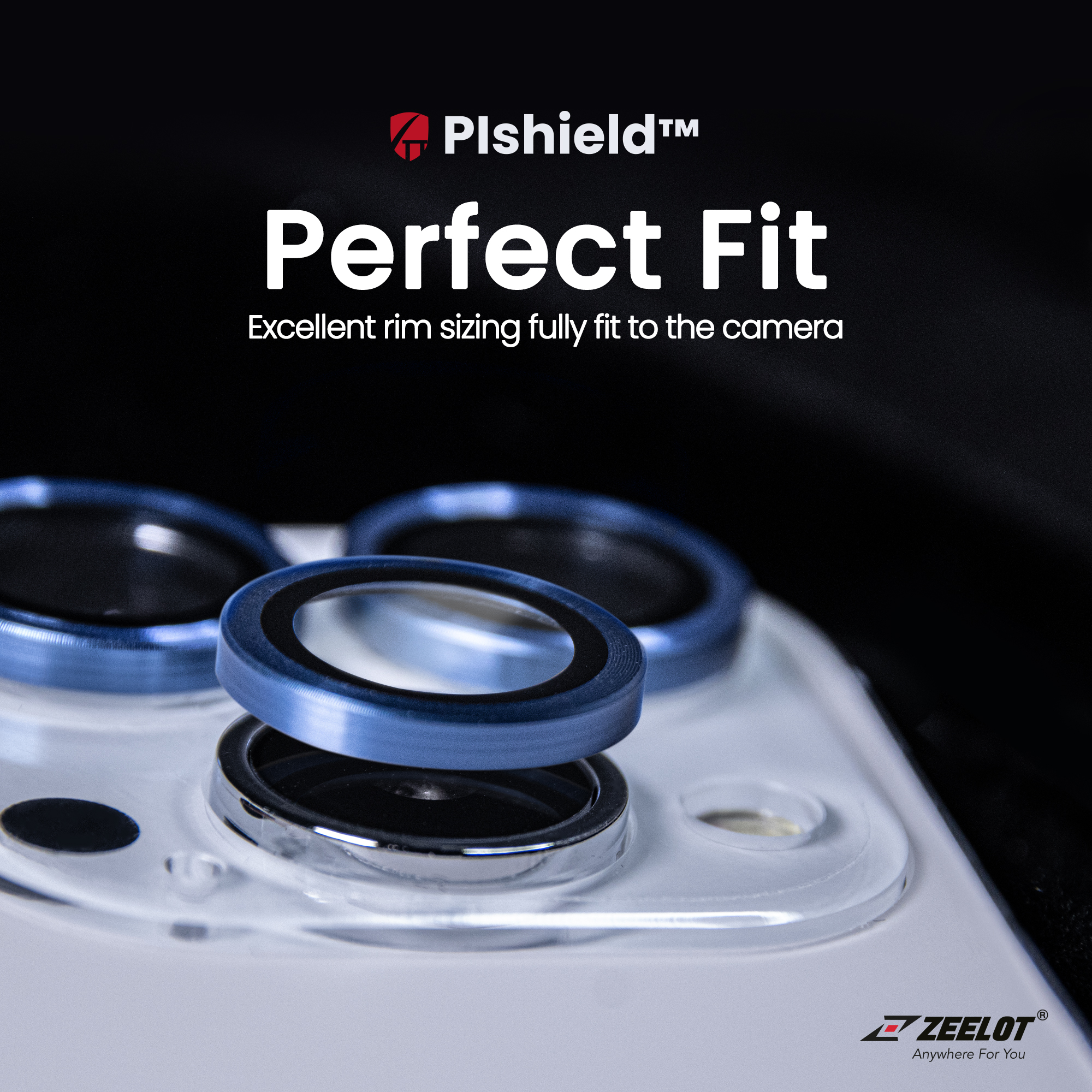 Kính Cường Lực cho Camera Lens Zeelot Titanium Plshield  Dành Cho iPhone 13 Pro Max / 13 Pro_ Hàng Chính Hãng