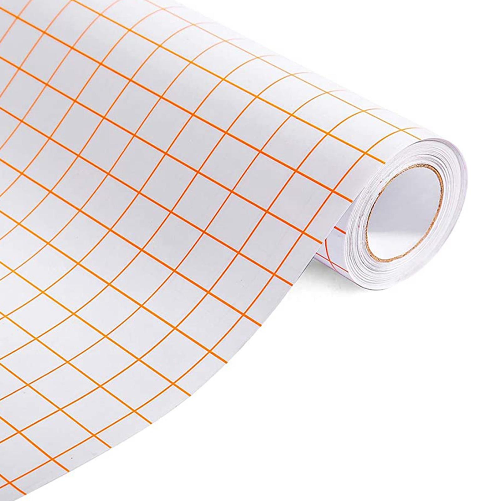 Vinyl Transfer Paper Tape Roll 12" x 79 inch with Alignment Grid Decals Windows