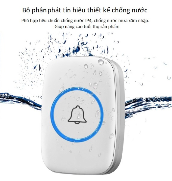 Chuông đôi thông minh màu sắc trang nhã, kiểu dáng sang trọng không dùng pin cao cấp M10
