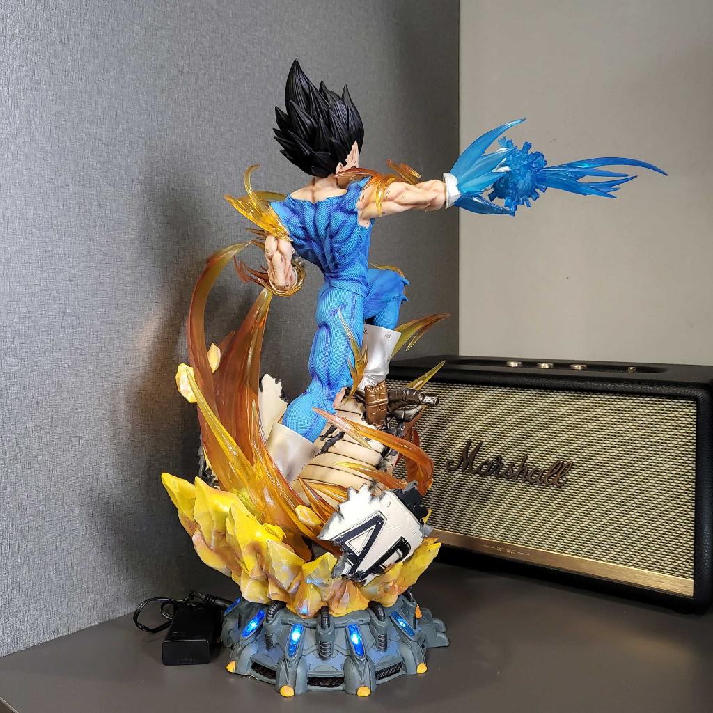 Figure / Mô hình Vegeta chiến đấu 3 đầu 45 cm có LED - Dragon Ball