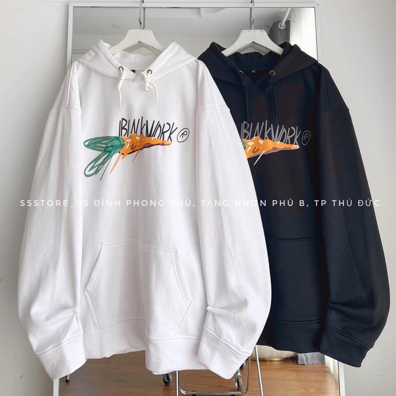 Áo hoodie thỏ cà rốt BWK nỉ mũ 2 lớp TTA866