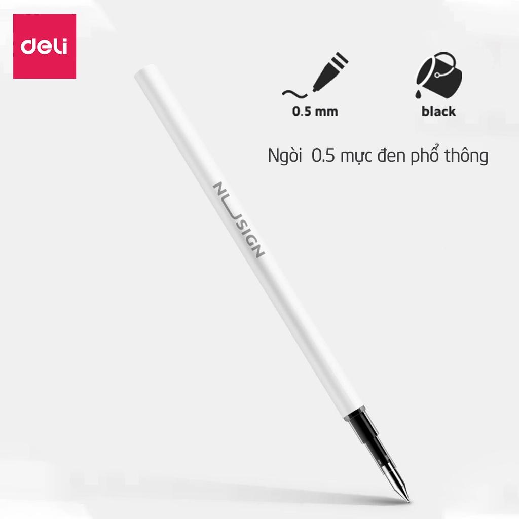 Bút gel ký cao cấp Deli 0.5mm mực đen - Thiết kế thời thượng - NS552