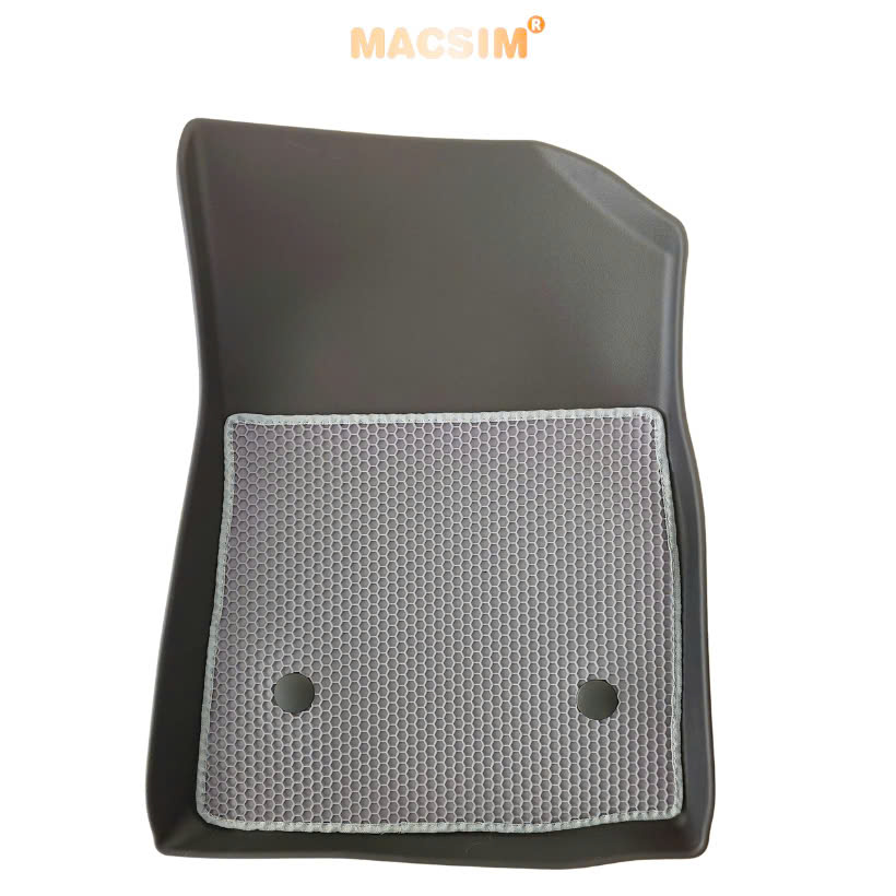 Thảm ô tô sd3 2 lớp dạng lưới lục giác Hyundai Elantra 2023+ (ghi) - bề mặt cao su siêu sạch - Macsim