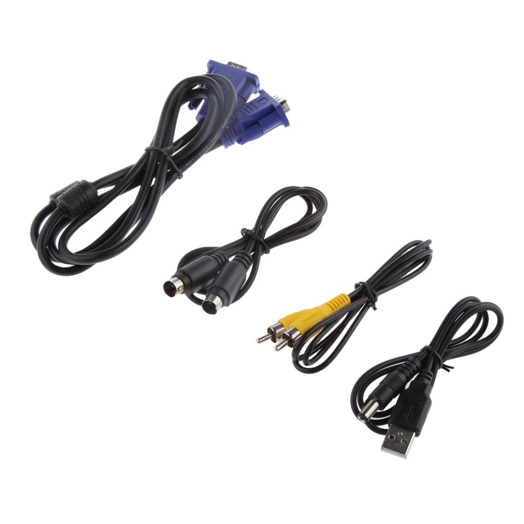 Computer VGA to TV AV Composite Converter Adapter S-Video Box for PC Laptop Mac