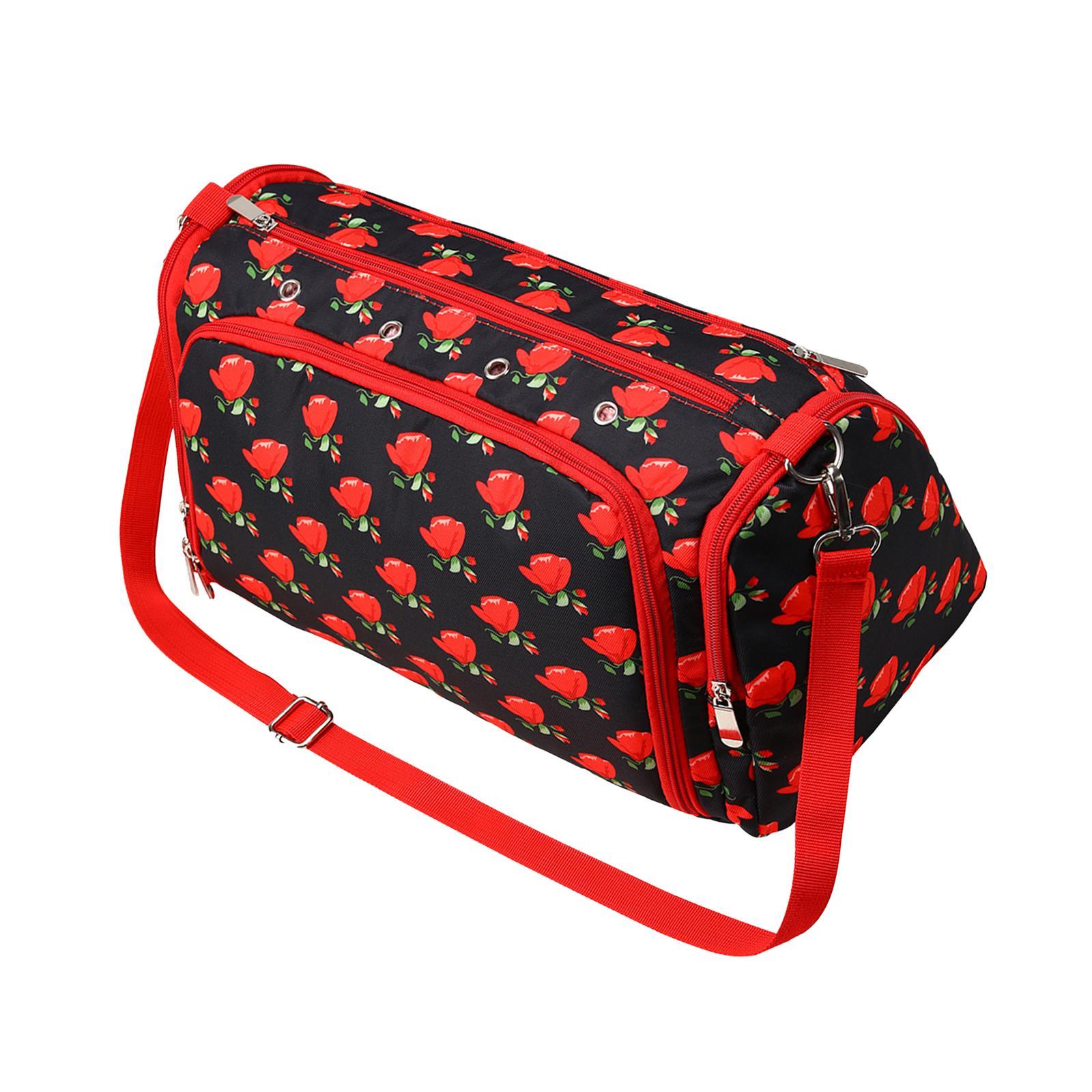 Crochet Tool Storage Bag Yarn Storage Bag Rose Pattern Crochet Bag Organizer