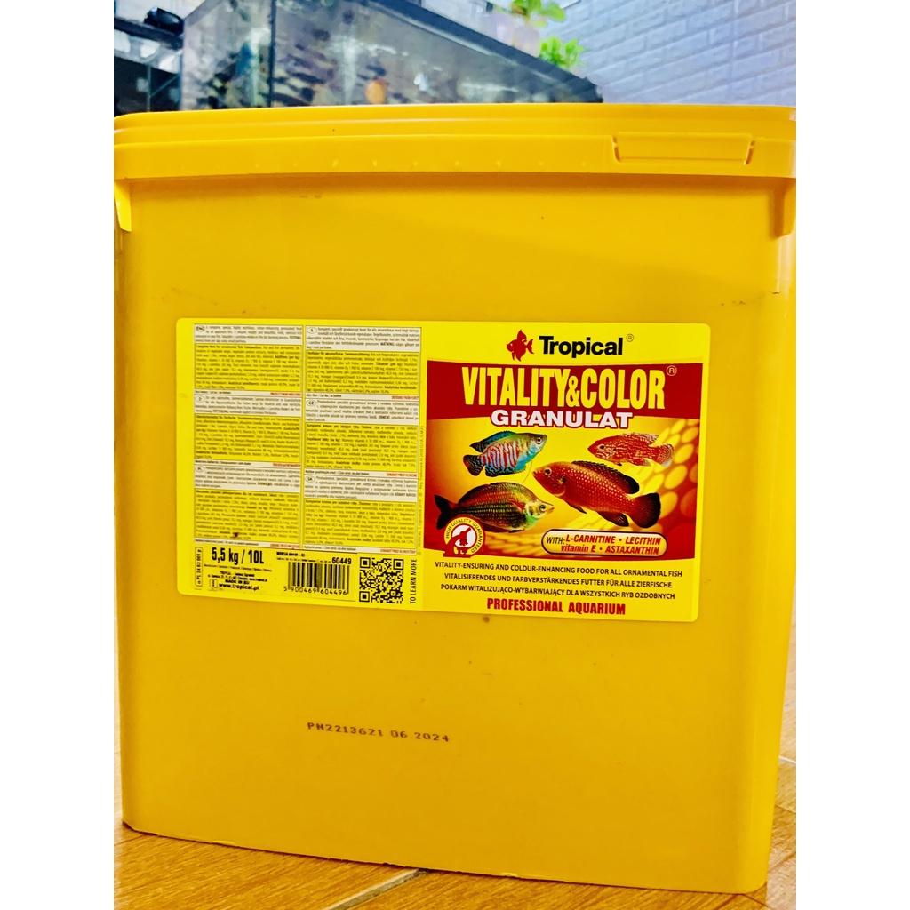 Thức ăn TROPICAL VITALITY & COLOUR GRANULAT-cám tăng màu cá-cầu vồng cá đĩa- thần tiên-cá ali-phụ kiện cá cảnh-shopleo