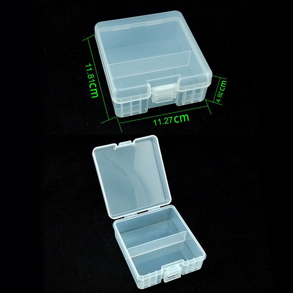 100 x Hard Plastic Case Holder Storage Box for Rechargeable AAA Batteries