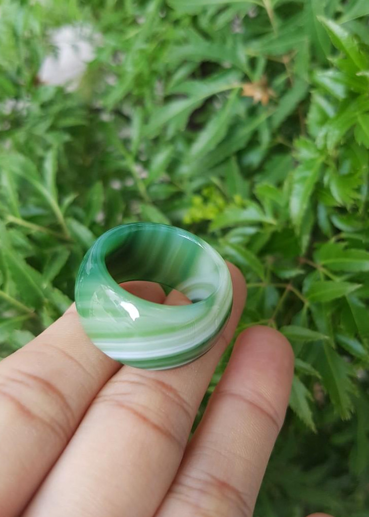 Nhẫn mã não đủ màu, size 20mm