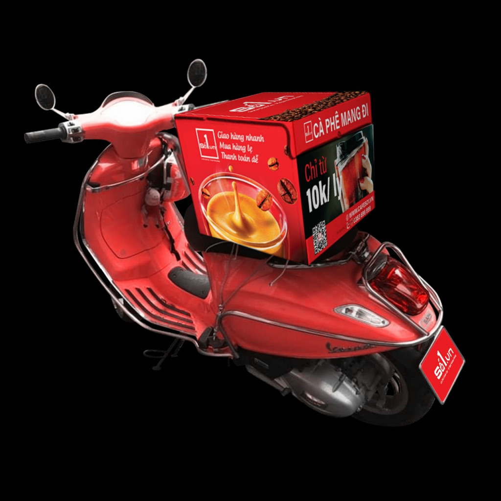 THÙNG BÁN CAFE LƯU ĐỘNG CHẤT LIỆU COMPOSITE SIÊU BỀN