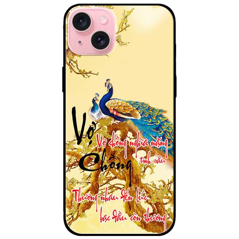 Ốp lưng dành cho Iphone 15 - Iphone 15 Plus - Iphone 15 Pro - Iphone 15 Pro Max - Thư Pháp Vợ Chồng - Hàng Chính Hãng