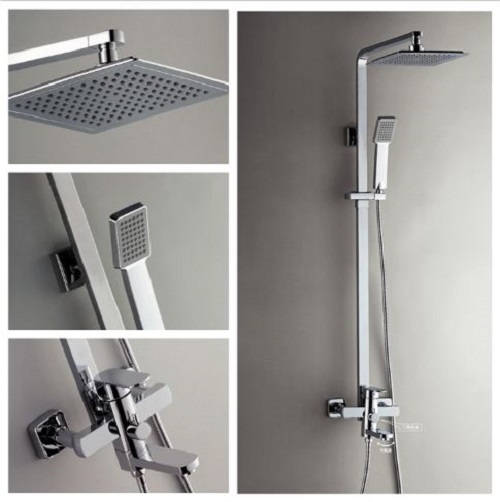 Sen cây vuông nóng lạnh lõi đồng mạ Crom AG 267