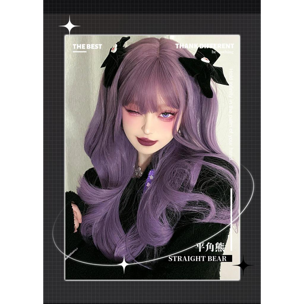 WIg/Tóc giả xoăn lơi tím khói hot teen xinh xắn - S02 nguyên đầu teen/lolita