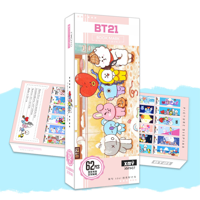 Bookmark dấu trang BT21 BTS KPOP mẫu mới nhất