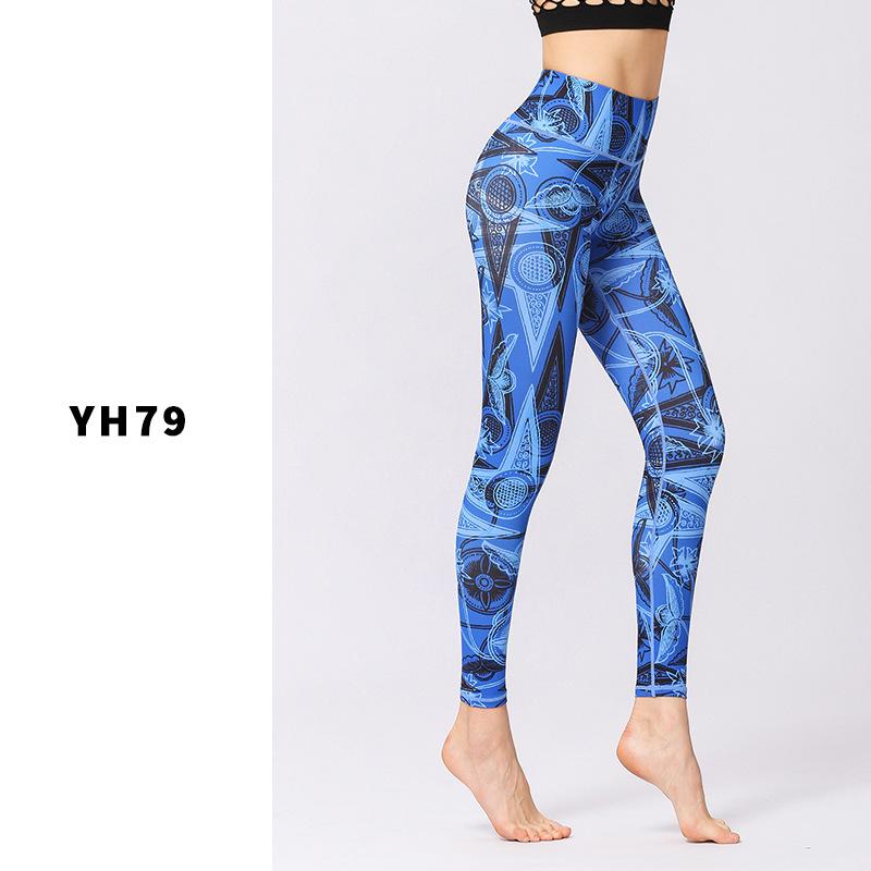Năm 2018 in Tập Thể Dục Quần Legging Lưng Cao, Tập Yoga Quần Co Giãn Quần Legging Nữ Tập Gym Nữ Quần Tập Luyện Tập Yoga Chạy Chặt Quần