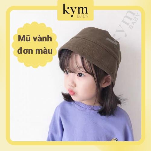 Mũ vành tròn đơn màu cho bé yêu 1-3 tuổi M614