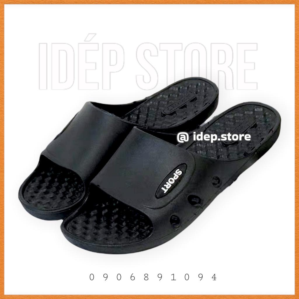 Dép nhựa quai ngang hạt massage SPORT nam nữ đi trong nhà tắm iDÉP- DL197
