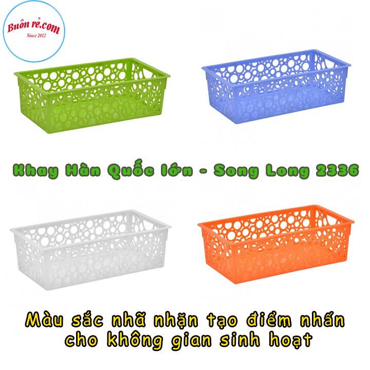 Khay nhựa Hàn Quốc lớn Song Long 2336 tiện ích gọn gàng Buôn Rẻ 01063
