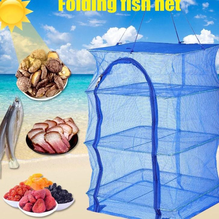 Lồng Phơi Thực Phẩm, Phơi Cá Khô Chống Ruồi Muỗi, Côn Trùng Bằng Lưới PE Dễ Dàng Vệ Sinh,Thu Gọn