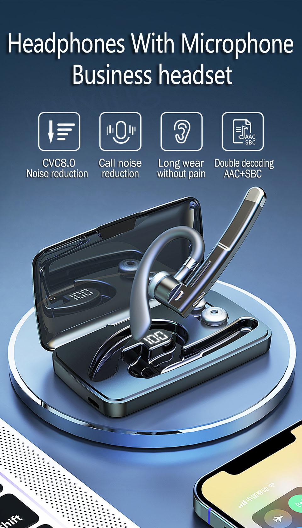 Tai Nghe Không Dây Có Micro Bluetooth Fone De Ouvido Audifonos Con Microfono Auriculares Inalambicos Tai Nghe Tai Nghe Nhét Tai