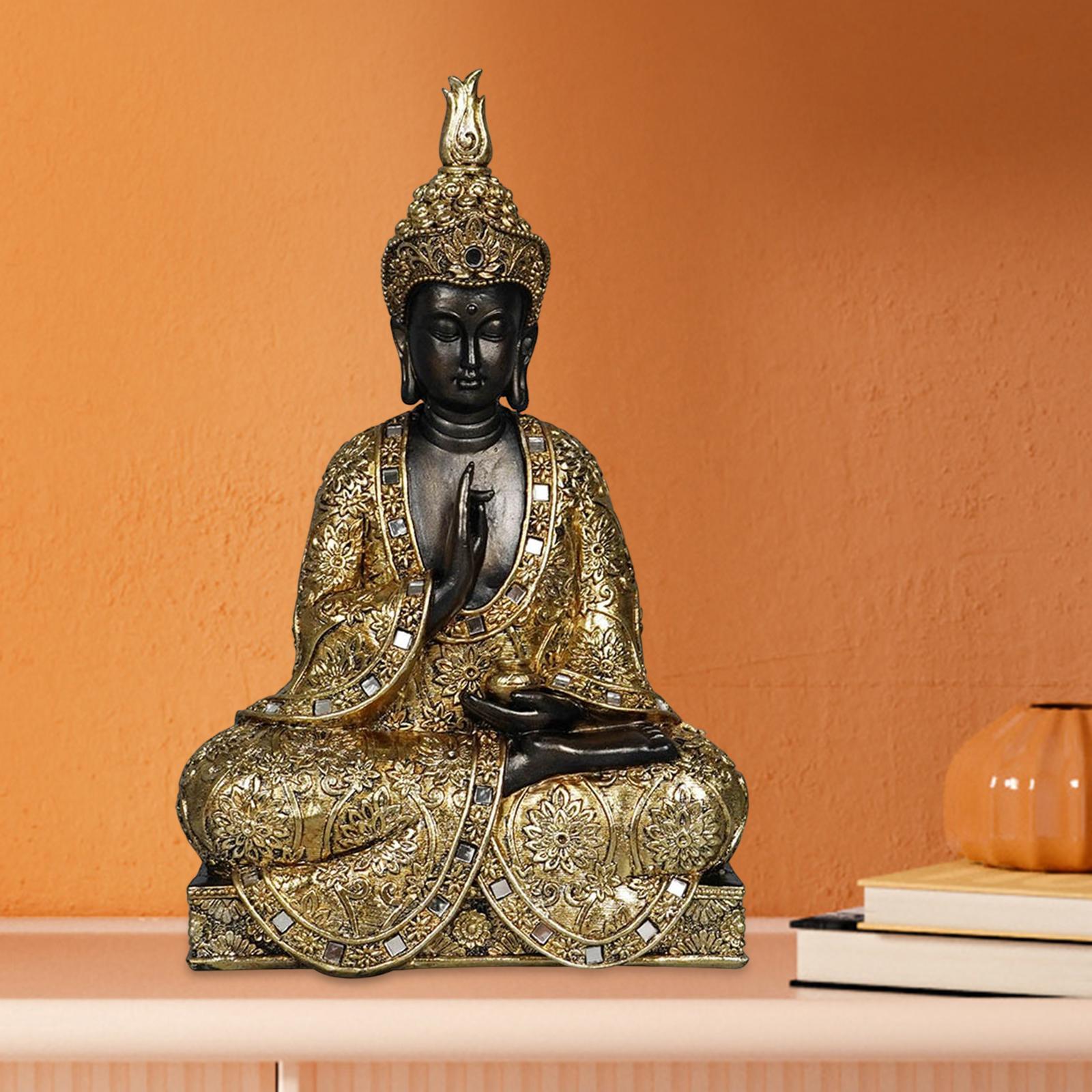Buddha Figurine Statue Sculpture Ornament for Tabletop Home Decor