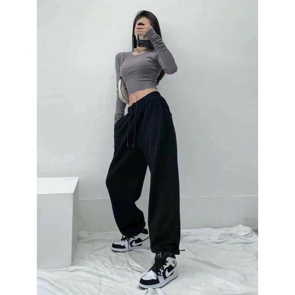 Quần nỉ nữ dày dặn tôn dáng pully shop