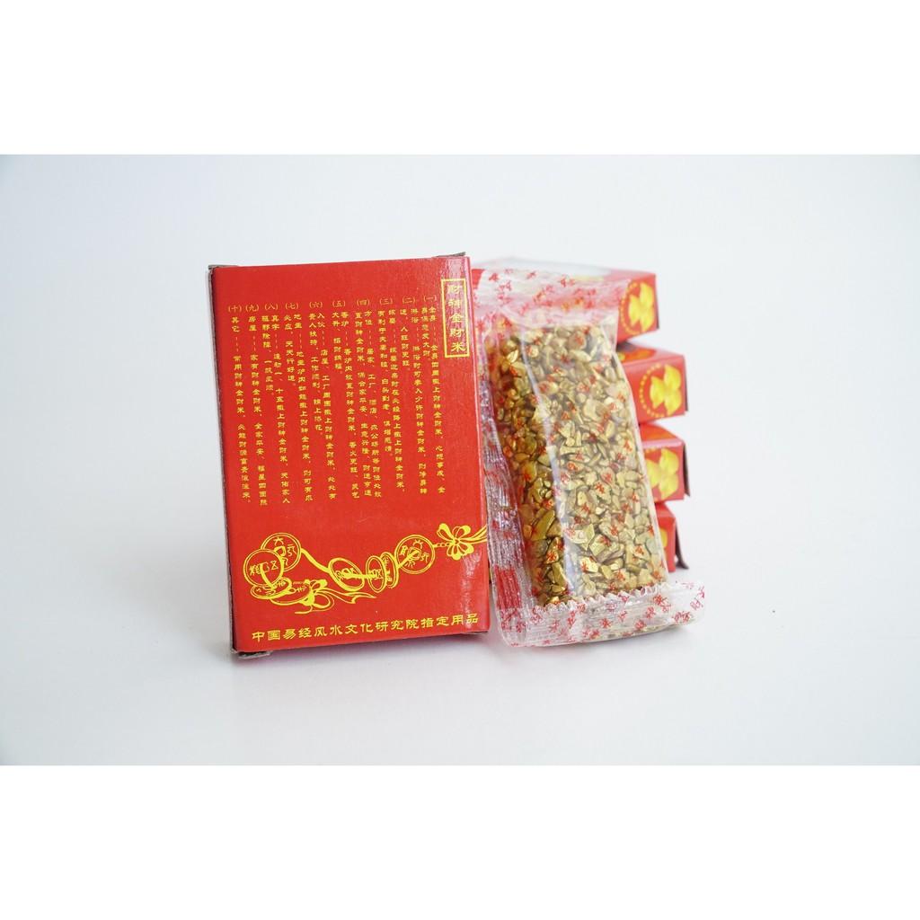 Gạo vàng Thần Tài Kim Tiền đặt bàn thờ tài lộc