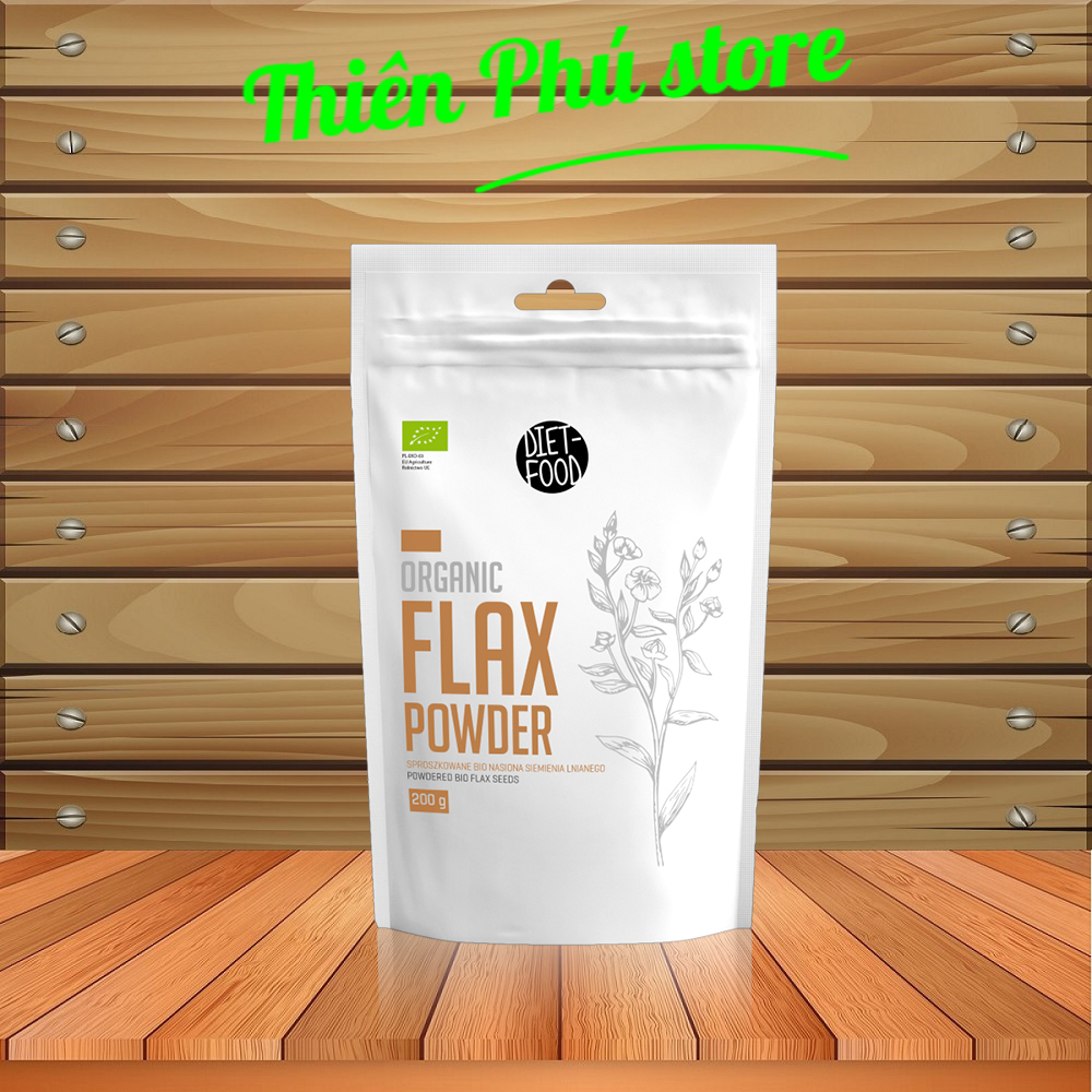 Bột Hạt Lanh Hữu Cơ Diet Food 200g Organic Flax Seed Powder