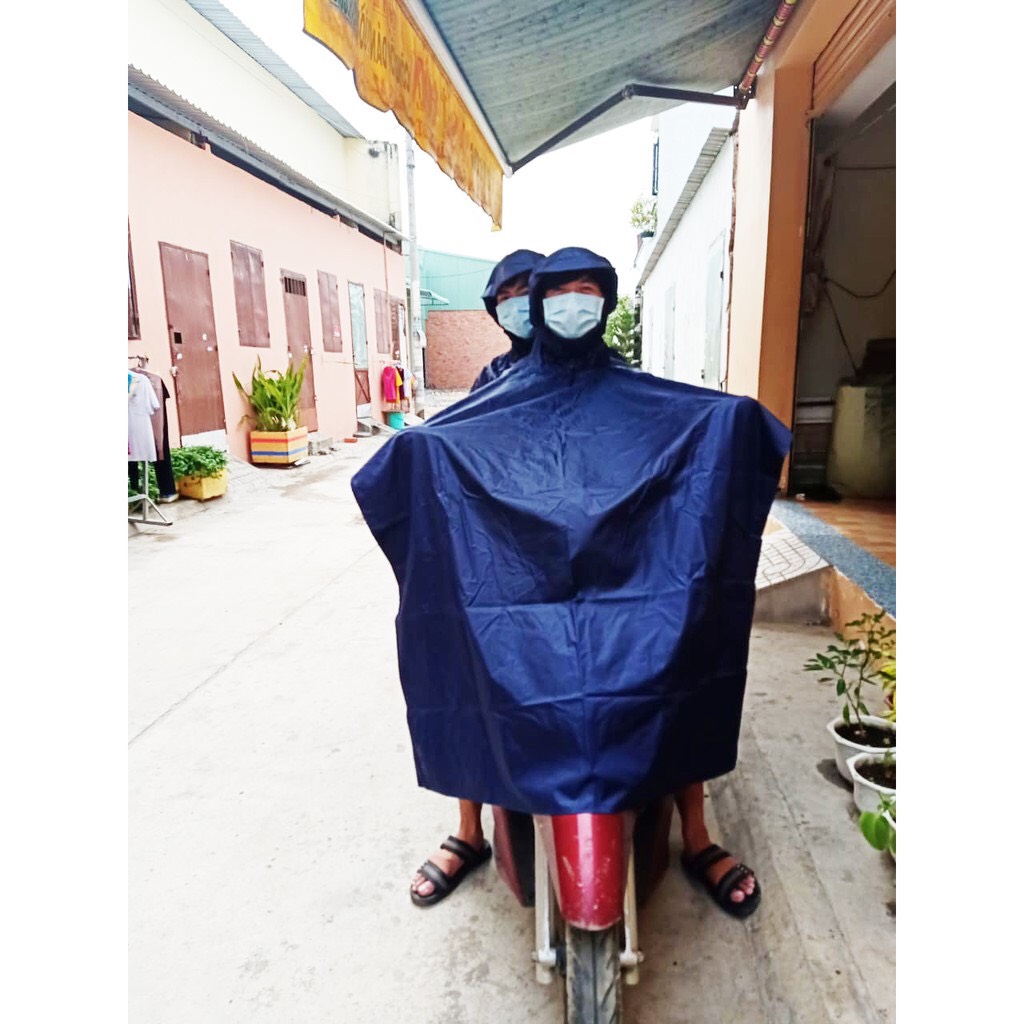 Áo mưa 2 đầu người vải dù cánh dơi , rộng thoáng ,chống thấm nước tối ưu , phù hợp cho nam và nữ